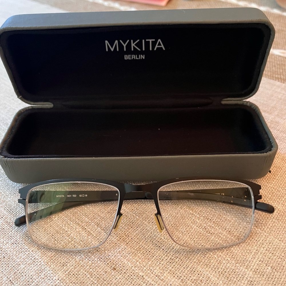 MYKITA Gray Designer Prescription Not Ted Glasses Size 140